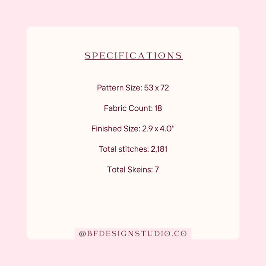 Pink Bow Cowboy Boot Needlepoint Chart - 18 Mesh - 2.9 x 4" - Instant Downloadable PDF - Beginner Friendly