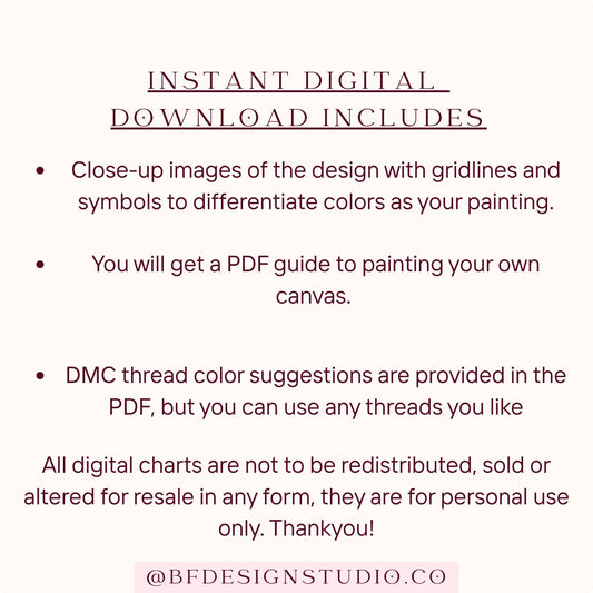 Pastel Sea Shell - Needlepoint Chart - 13 Mesh - 3" x 3" - Instant Download- Beginner-Friendly Coastal Stitch Pattern