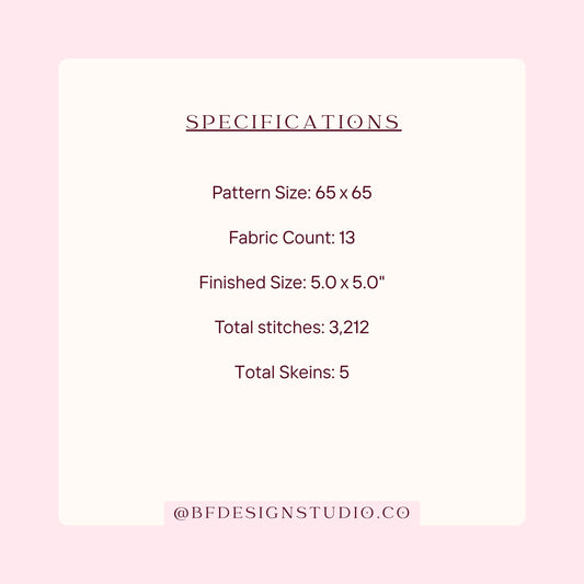 Pink 8 Ball - Needlepoint Chart - 13 Mesh - 5" x 5" - Instant Download - Beginner-Friendly Pool Game Pattern