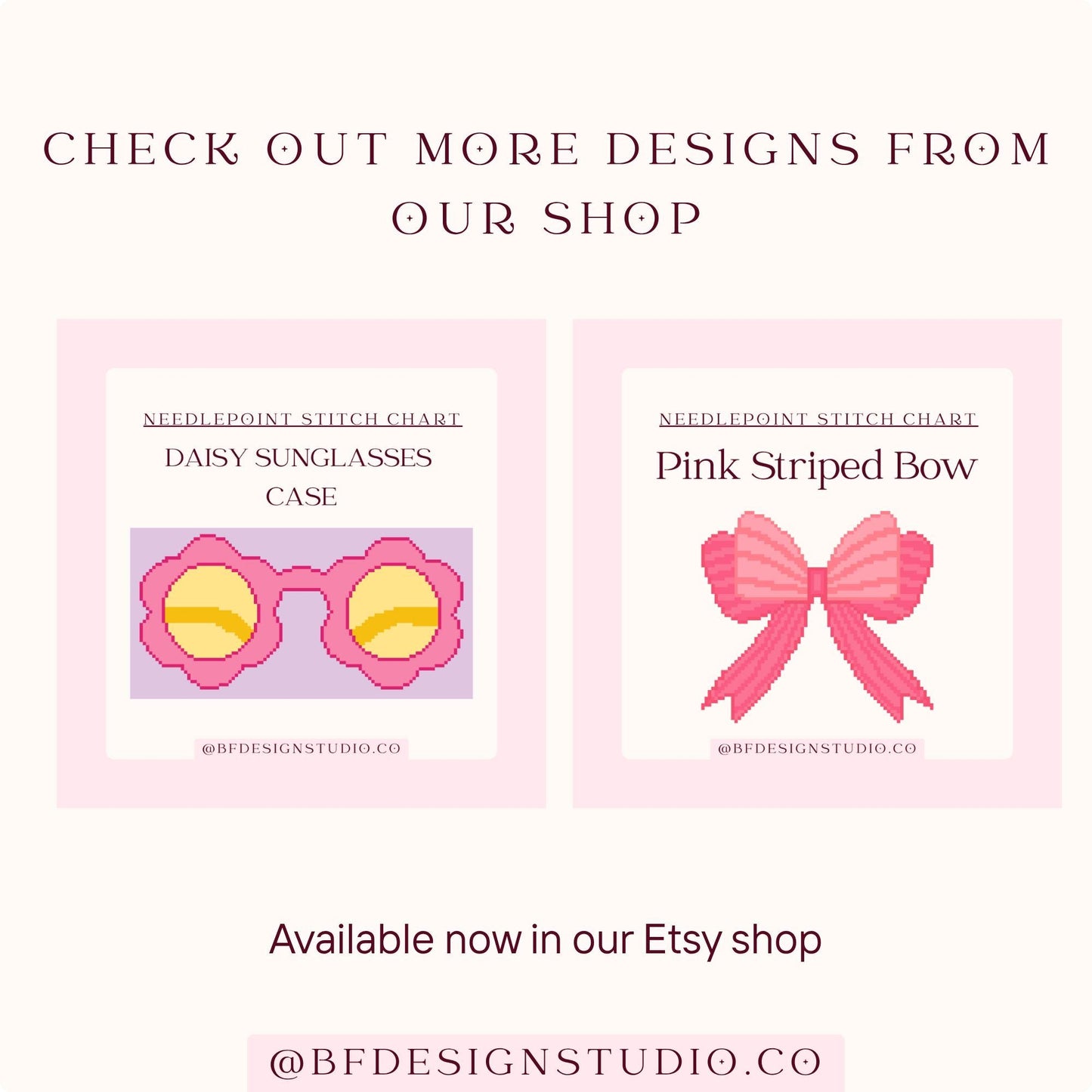 Hot Air Balloon in Pink & Orange - Needlepoint Chart - 13 Mesh - 9.3 x 9.3"- Instant Digital Download