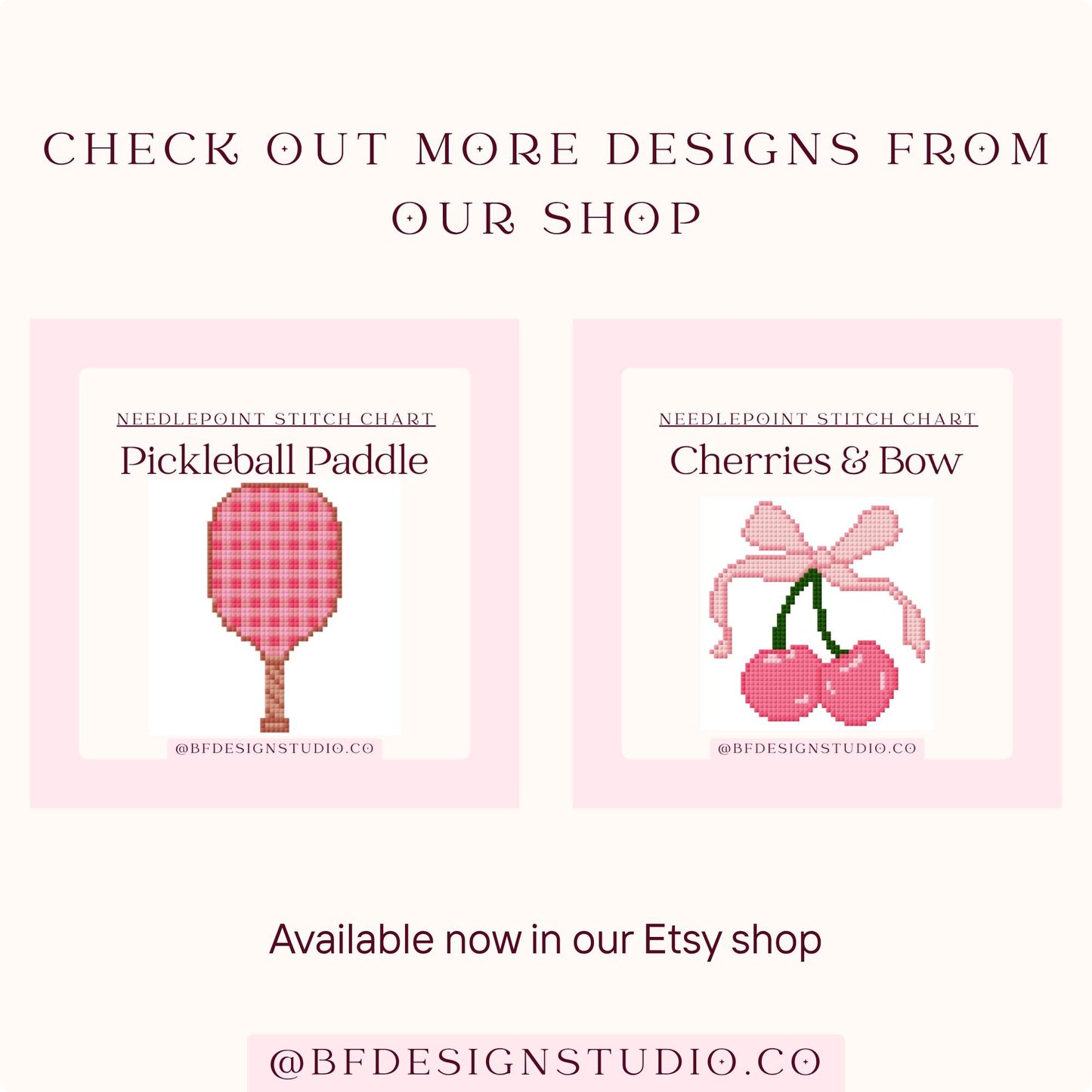 Pink 8 Ball - Needlepoint Chart - 13 Mesh - 5" x 5" - Instant Download - Beginner-Friendly Pool Game Pattern