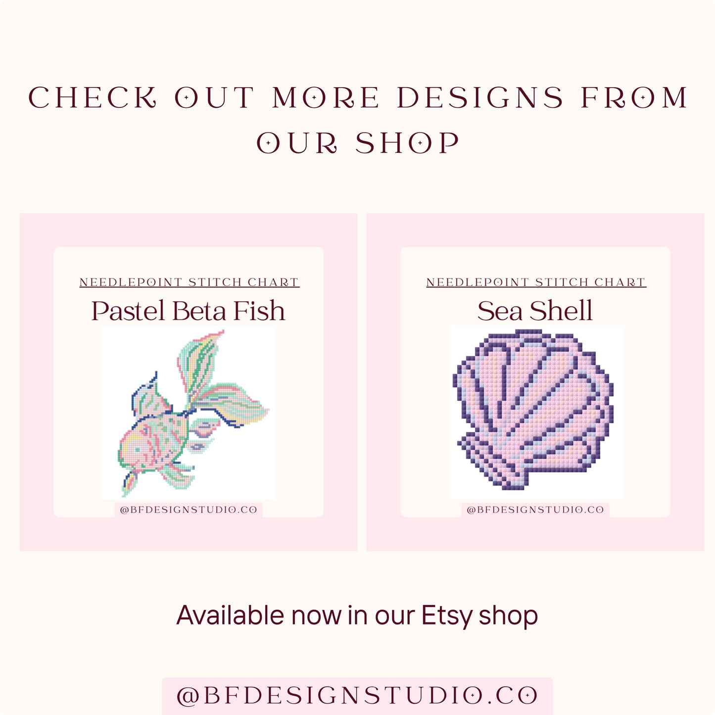 Blue Mini Sea Horse - Needlepoint Chart - 18 Mesh - 2.1 x 4" - Beginner Friendly - Instant Downloadable PDF