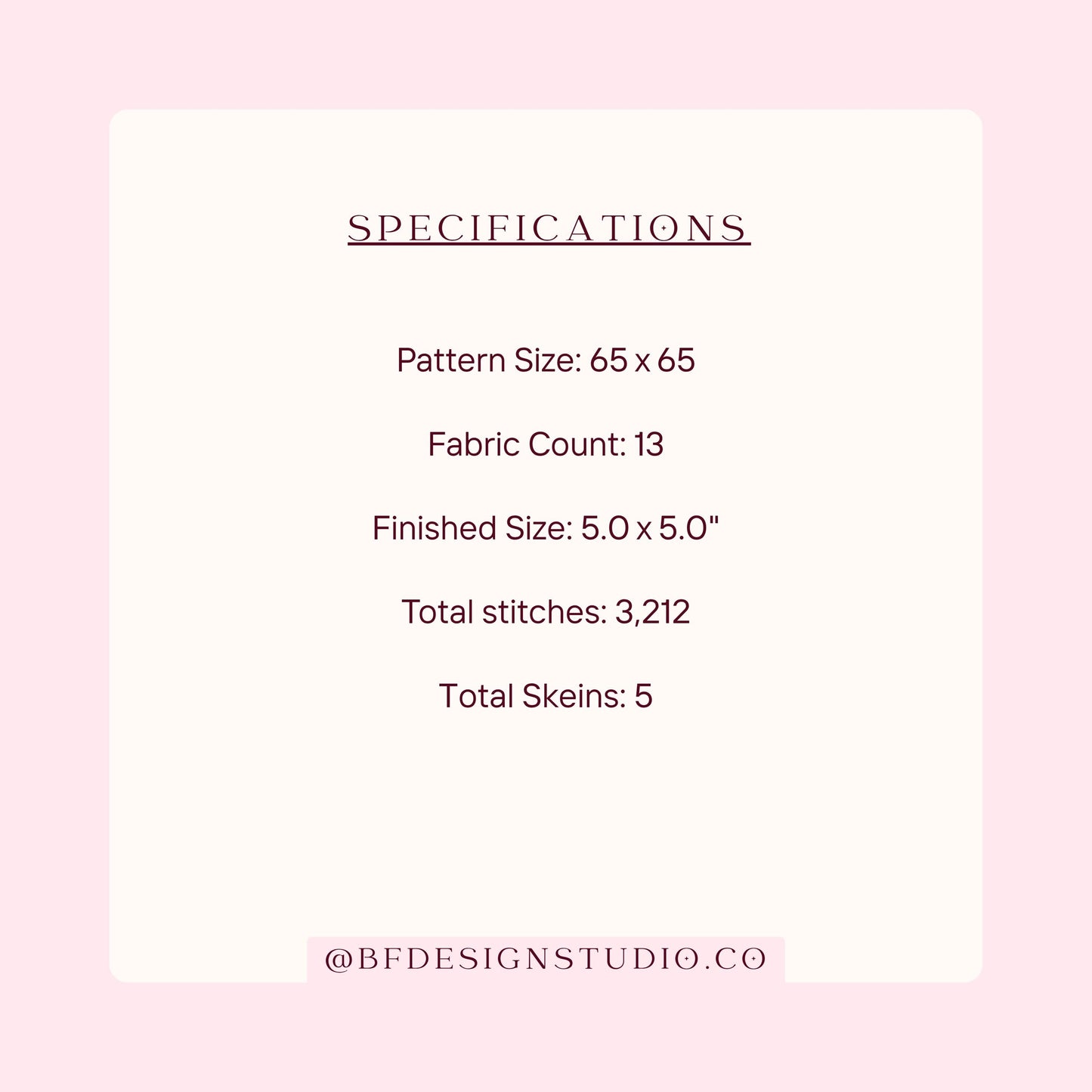 Pink 8 Ball - Needlepoint Chart - 13 Mesh - 5" x 5" - Instant Download - Beginner-Friendly Pool Game Pattern