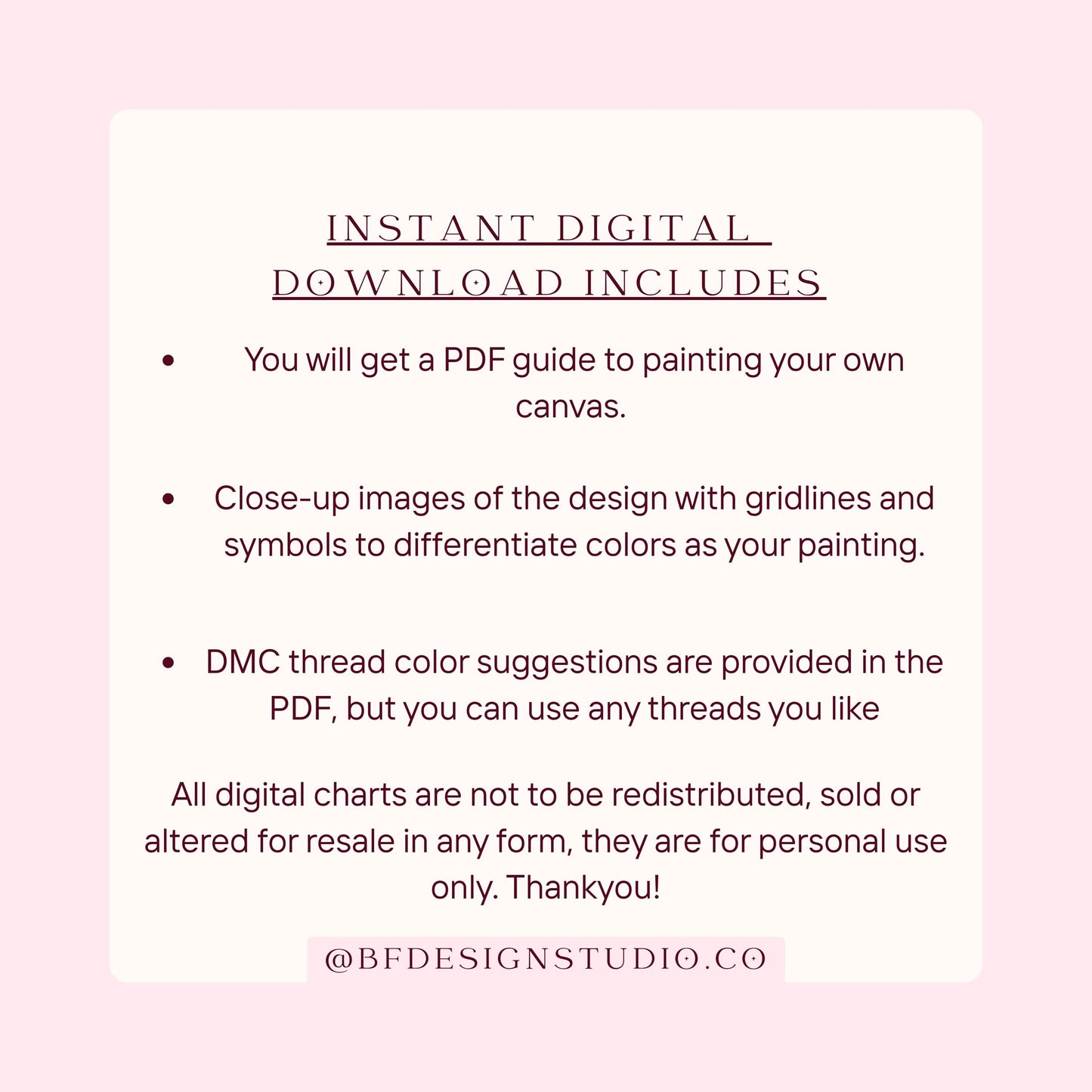 Hot Air Balloon in Pink - Needlepoint Chart - 13 Mesh - 9.3 x 9.3"- Instant Digital Download