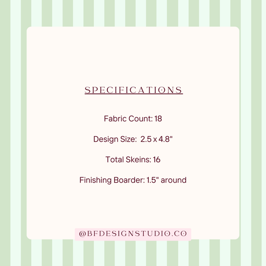 Golden Bunny Sundae - Needlepoint Canvas - 18 Mesh - 2.5 x 4.8