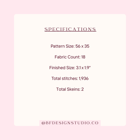 Dilly Dallier Needlepoint Painting Chart: Pink Beginner Design on 18 Mesh (PDF Pattern)