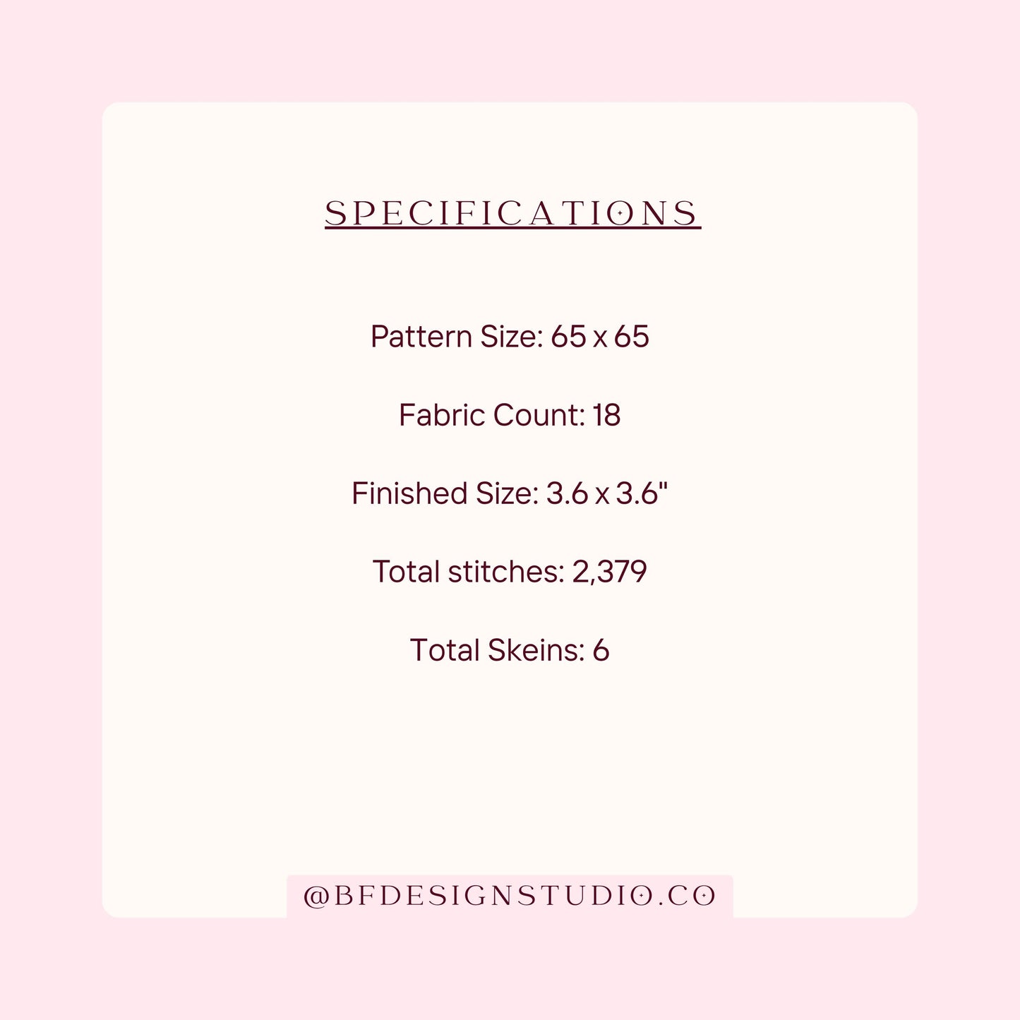 Blue Gingham Bow - Needlepoint chart - 3.6 x 3.6" - 18 Mesh - Instant Download - Beginner Friendly