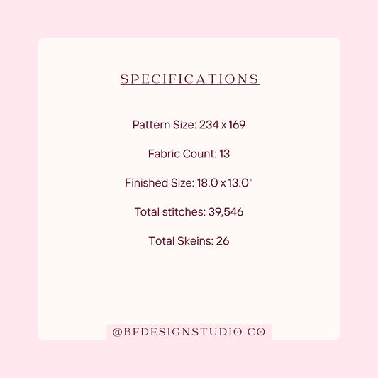 American Flag with Bows- Needlepoint Chart - Digital Download - 13 Mesh - 18" x 13"